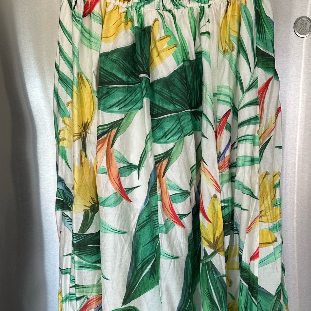 NWOT H&M Tropical Print Maxi Skirt M - Picture 2 of 9